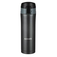 Термос-кружка 0,45л 841-783 с крыш. на защелке нерж.ст.Satoshi