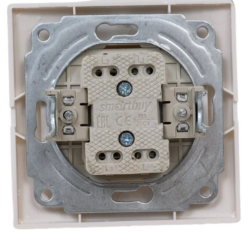 Выключатель 1кл СУ белый,керамика Smartbuy Венера