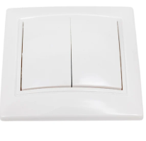 Выключатель 2кл СУ белый,керамика Smartbuy Венера_1