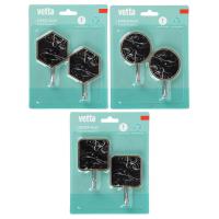 Крючки самоклеющиеся 2шт 440007 Черный мрамор