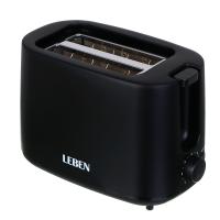 Тостер Leben 271-030 черный 2слота 650Вт
