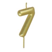 Свечи д/торта  Цифры 11см (0-9) ЗОЛОТО*506025_1