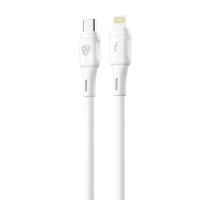 Кабель для зарядки IP-Туре-С  1м ,3А,27Вт*931635 гиб. сил ,белый_2