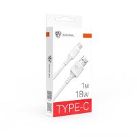 Кабель для зарядки Type-C, USB,1м, 3А,18Вт*931606  белый_1