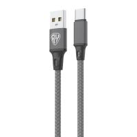 Кабель для зарядки Type-C, USB,1м, 3А,18Вт*931608  графитовый_2
