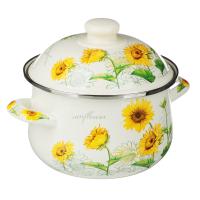 Кастрюля 894-521 Подсолнухи 2л эмал. 18см Vetta индукция_1