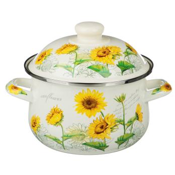 Кастрюля 894-521 Подсолнухи 2л эмал. 18см Vetta индукция