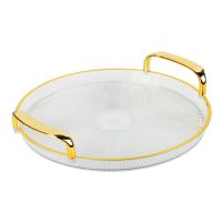 Поднос 862-452 Кругл. 30см PET золот.кайма