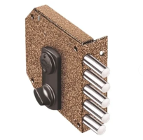 Замок накл. ЭЛЬБОР гараж. Базальт 1,05,61 МА с задвижкой, 4 ригеля