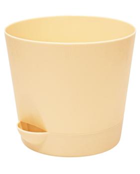 Кашпо Бийск 2 л   с поддоном*0211 бежевый