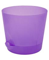 Кашпо Бийск 2 л  с поддоном*0214 фиолетовый