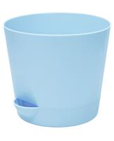 Кашпо Бийск 2 л  с поддоном*0220 голубой