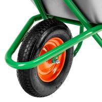 Тачка садово-строительная 1-кол 200л/120л ПАЛИСАД зелен, кол. ораж_6