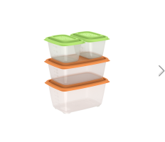 Контейнера НАБОР 4шт (0,45лх2;1,1л;1,5л) Гурман№1_1