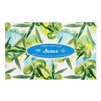 Салфетки бумажные двухслойные Лилия  24х24 см ,200лис*912030_2