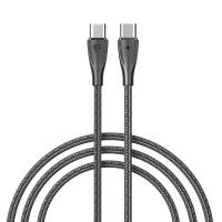 Кабель для зарядки Type-C*Type-C,2м,3А 60B *931632 черный, нейлон