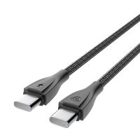 Кабель для зарядки Type-C*Type-C,2м,3А 60B *931632 черный, нейлон_3