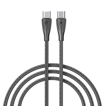 Кабель для зарядки Type-C*Type-C,2м,3А 60B *931632 черный, нейлон