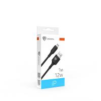 Кабель для зарядки iP/USB,1м, 2,4А ,12В*931616_1