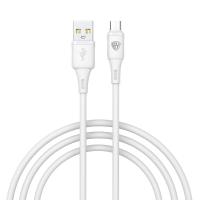 Кабель для зарядки  Микро USB*USB, 1м, 3А,18Вт*931626  белый