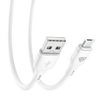 Кабель для зарядки  Микро USB*USB, 1м, 3А,18Вт*931626  белый_4