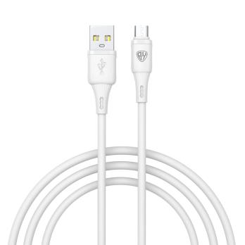 Кабель для зарядки  Микро USB*USB, 1м, 3А,18Вт*931626  белый