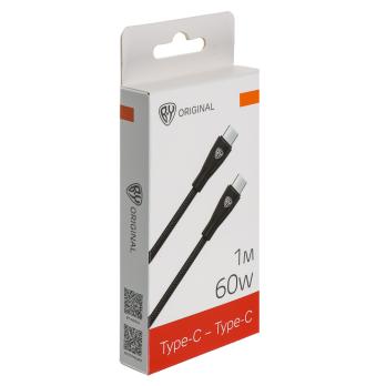 Кабель для зарядки Type-C*Type-C,1м,5А 60B *931629 черный