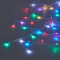 Гирлянда бахрома  2,5х0,35х0,75м, электр 80LED*382090  8реж_9