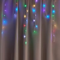 Гирлянда бахрома  2,5х0,35х0,75м, электр 80LED*382090  8реж_10