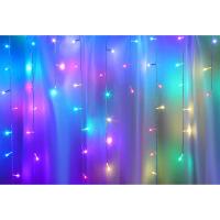 Гирлянда бахрома  2,5х0,35х0,75м, электр 80LED*382090  8реж_3