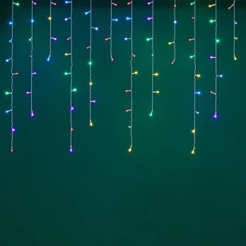 Гирлянда бахрома  2,5х0,35х0,75м, электр 80LED*382090  8реж