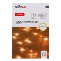 Гирлянда бахрома  3х0,5х0,7м, электр  89LED*382041 шампань, пост св_5