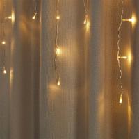 Гирлянда бахрома  3х0,5х0,7м, электр  89LED*382041 шампань, пост св_7