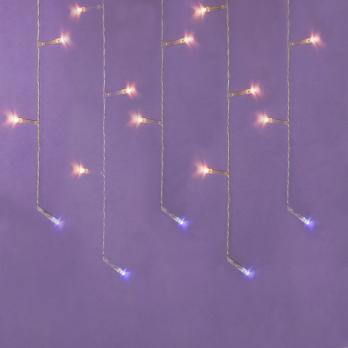 Гирлянда бахрома  3х0,5х0,7м, электр  89LED*382041 шампань, пост св