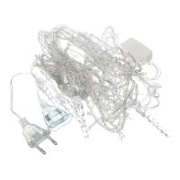 Гирлянда бахрома  с сосульками, электр80 LED*382088 пост. св., шампань_1
