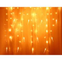 Гирлянда бахрома  с сосульками, электр80 LED*382088 пост. св., шампань_4