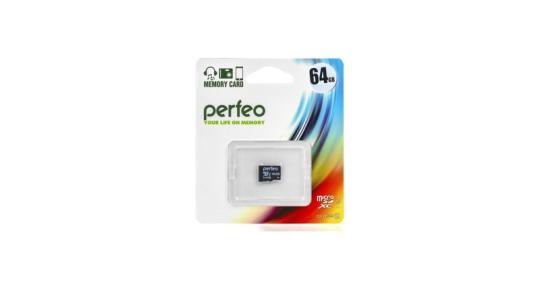 Карта памяти Perfeo microSD 64Gb б/адаптера economy series