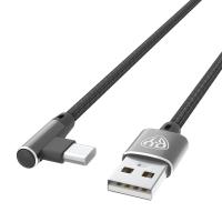Кабель для зарядки Type-C, USB,1м, 3А,36Вт*931611  черн_3
