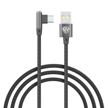 Кабель для зарядки Type-C, USB,1м, 3А,36Вт*931611  черн