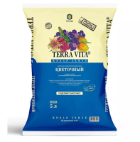 Био ТорфогрунтЖИВАЯ ЗЕМЛЯ Цвет 5л /10шт/ TerraVita
