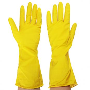 Перчатки резиновые Ветта желтые S