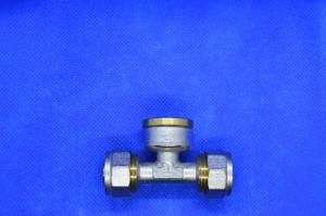 Тройник NTM д/мет.пл.тр. 16х1/2х16 ц/м/ц