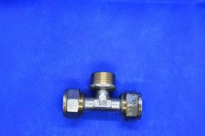 Тройник NTM д/мет.пл.тр. 16х1/2х16 ц/п /ц